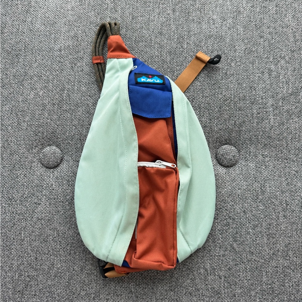 KAVU Mint and Rust Sling Bag